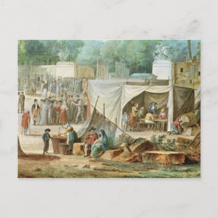 Uitzicht van de Tuileries Briefkaart