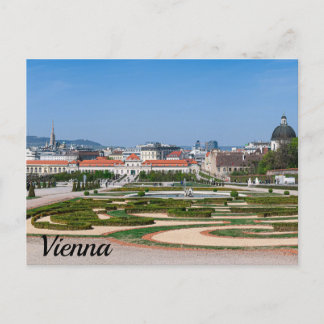 Uitzicht van de tuinen nabij het paleis Basse Belv Briefkaart