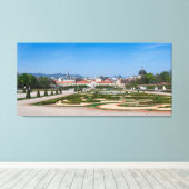 Uitzicht van de tuinen nabij het paleis Basse Belv Canvas Afdruk (Insitu (Houten vloer))