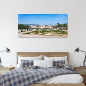Uitzicht van de tuinen nabij het paleis Basse Belv Canvas Afdruk (Insitu (Slaapkamer))