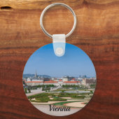 Uitzicht van de tuinen nabij het paleis Basse Belv Sleutelhanger (Voorkant)