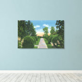 Uitzicht van de tuinen Tanglewood # 2 Canvas Afdruk (Insitu (Houten vloer))