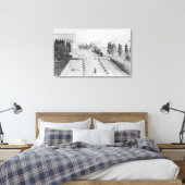 Uitzicht van de Universiteit van WA Campus Entranc Canvas Afdruk (Insitu (Slaapkamer))