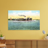 Uitzicht van de US Mail Boat oom Sam Canvas Afdruk (Insitu (Woonkamer))