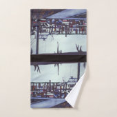 Uitzicht van de valentijns, Harbour Island, Bahama Bad Handdoek (Handdoek)