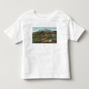 Uitzicht van de Valley en Mt. Shasta Kinder Shirts