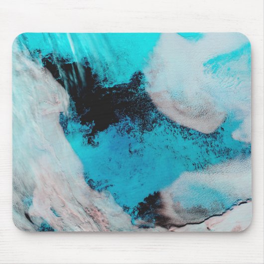 Uitzicht van de valse kleur Polynya (open water) Muismat (Voorkant)