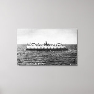 Uitzicht van de veerboot Quinault Canvas Afdruk