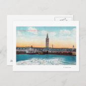 Uitzicht van de veerwielslips en -toren briefkaart (Voorkant / Achterkant)