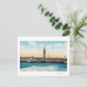 Uitzicht van de veerwielslips en -toren briefkaart (Staand voorkant)