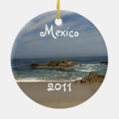 Uitzicht van de ventilatie; Mexico Souvenir Keramisch Ornament (Achterkant)