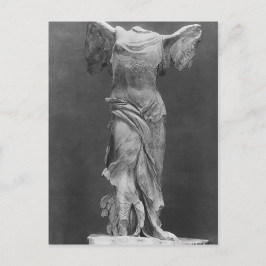 Uitzicht van de Victory Samothrace in het museum v Briefkaart (Voorkant)