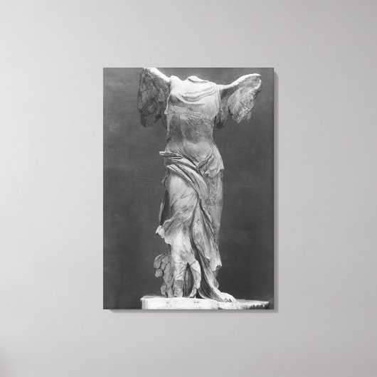 Uitzicht van de Victory Samothrace in het museum v Canvas Afdruk (Voorkant)