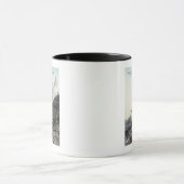 Uitzicht van de vliegmachine, South Fork Elk, CA Mok (Midden)