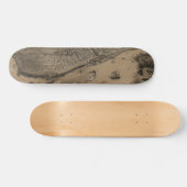 Uitzicht van de vogelogen van New Orleans uit 1851 Skateboard (Horizontaal)