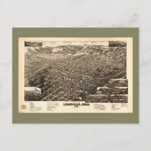 Uitzicht van de vogelsoort Leadville, Colorado (18 Briefkaart