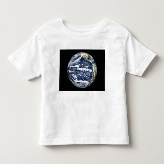 Uitzicht van de volledige aarde rond de Stille Oce Kinder Shirts (Voorkant)
