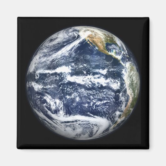 Uitzicht van de volledige aarde rond de Stille Oce Magneet (Voorkant)