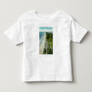 Uitzicht van de voorkant van de luchthaven kinder shirts