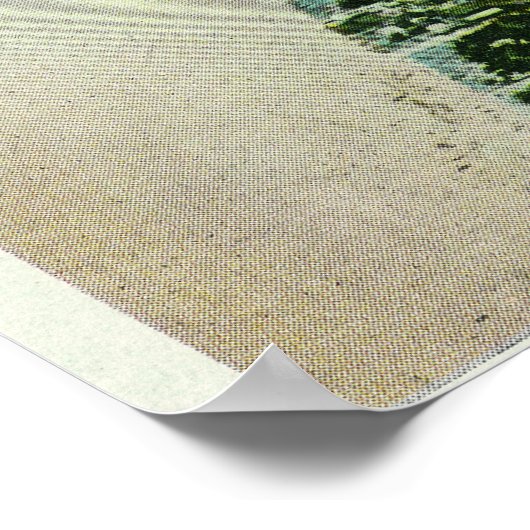 Uitzicht van de voorkant van de luchthaven poster (Hoek)