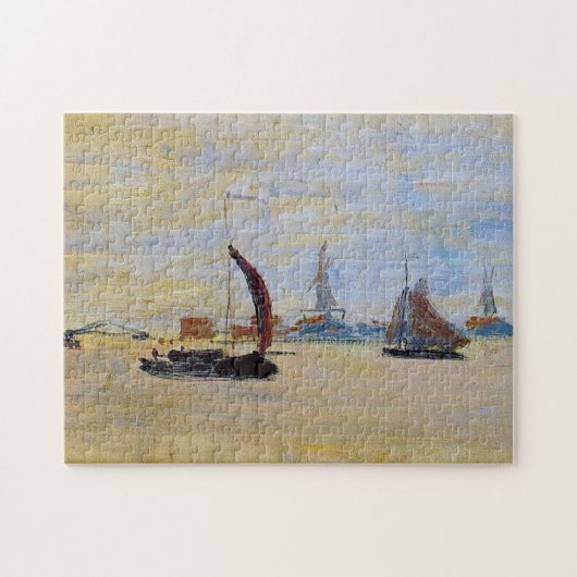 Uitzicht van de Voorzaan Monet Fine Art Legpuzzel (Horizontaal)
