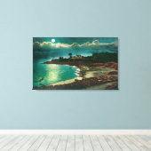 Uitzicht van de Vue de l'Eau-Santa Cruz, CA Canvas Afdruk (Insitu (Houten vloer))