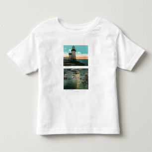 Uitzicht van de vuurtoren van Brant Point Kinder Shirts