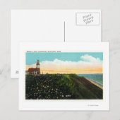 Uitzicht van de vuurtoren van de Sankaty Head Briefkaart (Voorkant / Achterkant)