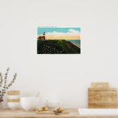 Uitzicht van de vuurtoren van de Sankaty Head Poster (Keuken)