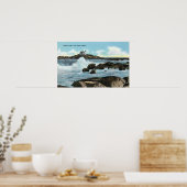 Uitzicht van de vuurtoren van Nubble Poster (Keuken)