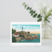 Uitzicht van de vuurtoren van Point Atkinson Briefkaart (Staand voorkant)