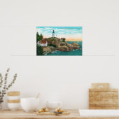 Uitzicht van de vuurtoren van Point Atkinson Poster (Keuken)