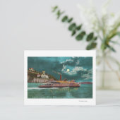 Uitzicht van de vuurtoren van Yerba Buena bij nach Briefkaart (Staand voorkant)