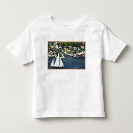 Uitzicht van de Waterfront 2 Kinder Shirts (Voorkant)