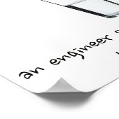 Uitzicht van de wereld van de ingenieur poster (Hoek)