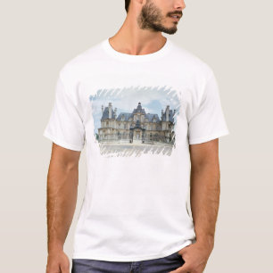 Uitzicht van de West-facade van Chateau de Maisons T-shirt