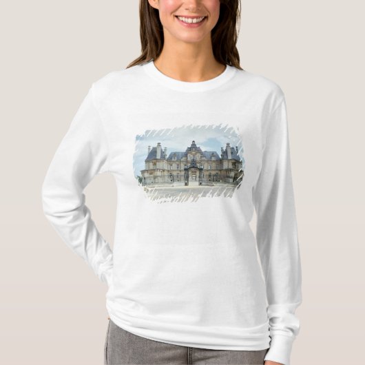 Uitzicht van de West-facade van Chateau de Maisons T-shirt (Voorkant)