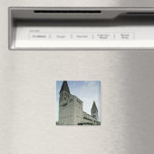 Uitzicht van de westelijke façade, 10e-11e eeuw magneet (Insitu (Vaatwasser))