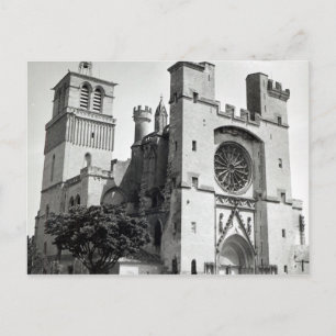 Uitzicht van de westelijke gevel en toren briefkaart