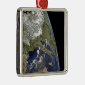 Uitzicht van de westerne Middellandse Zee Metalen Ornament (Rechts)