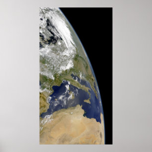 Uitzicht van de westerne Middellandse Zee Poster