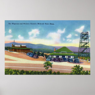 Uitzicht van de Wigwam en de Westerne Top Poster
