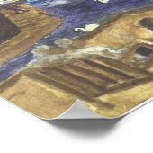 Uitzicht van de Wroxham Bridge Norfolk Broads Poster (Hoek)