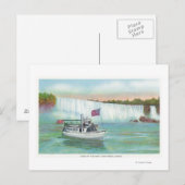 Uitzicht van de Zeemeermin van de Mist Boat Briefkaart (Voorkant / Achterkant)