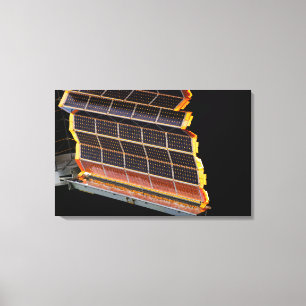 Uitzicht van de zonnepanelen canvas afdruk