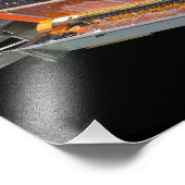 Uitzicht van de zonnepanelen foto afdruk (Hoek)