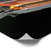 Uitzicht van de zonnepanelen poster (Hoek)