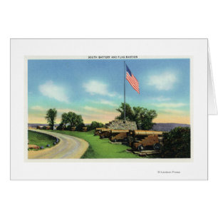 Uitzicht van de Zuidelijke Batterij en de Vlagbass