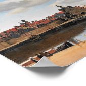 Uitzicht van Delft, door Johannes Vermeer Poster (Hoek)