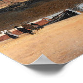 Uitzicht van Delft door Vermeer - Poster (Hoek)